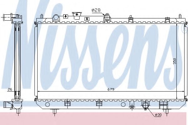 Imagine Radiator, racire motor NISSENS 62456A