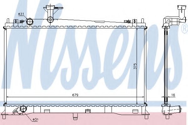 Imagine Radiator, racire motor NISSENS 62462A