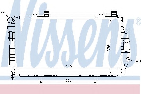 Imagine Radiator, racire motor NISSENS 62522