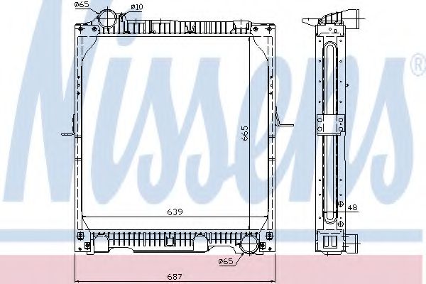 Imagine Radiator, racire motor NISSENS 62523A