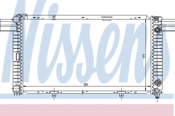 Imagine Radiator, racire motor NISSENS 62533