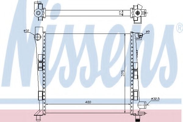 Imagine Radiator, racire motor NISSENS 62546