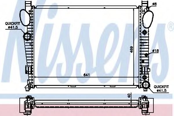 Imagine Radiator, racire motor NISSENS 62547A