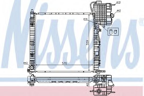 Imagine Radiator, racire motor NISSENS 62561A