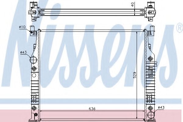 Imagine Radiator, racire motor NISSENS 62576A