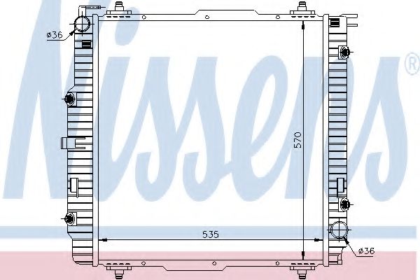 Imagine Radiator, racire motor NISSENS 62599A