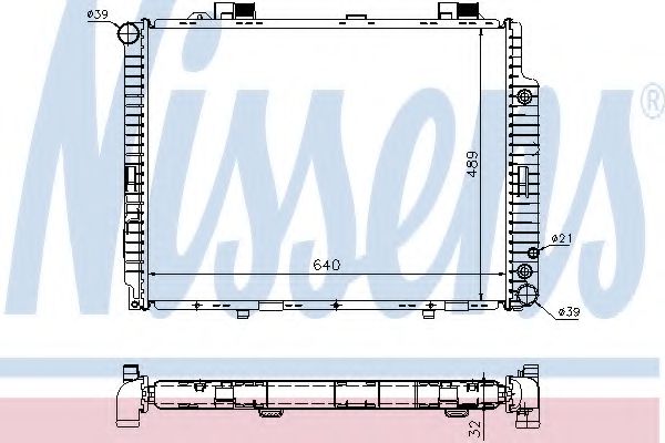 Imagine Radiator, racire motor NISSENS 62608A