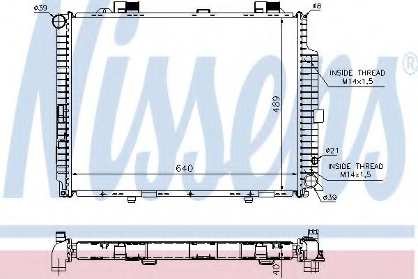 Imagine Radiator, racire motor NISSENS 62612A