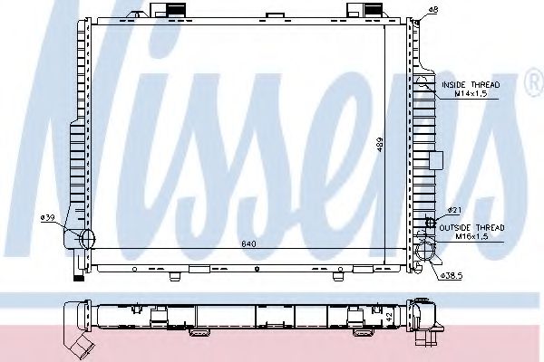 Imagine Radiator, racire motor NISSENS 62615