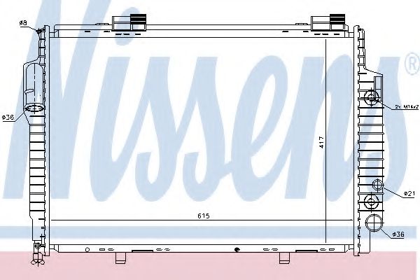 Imagine Radiator, racire motor NISSENS 62616