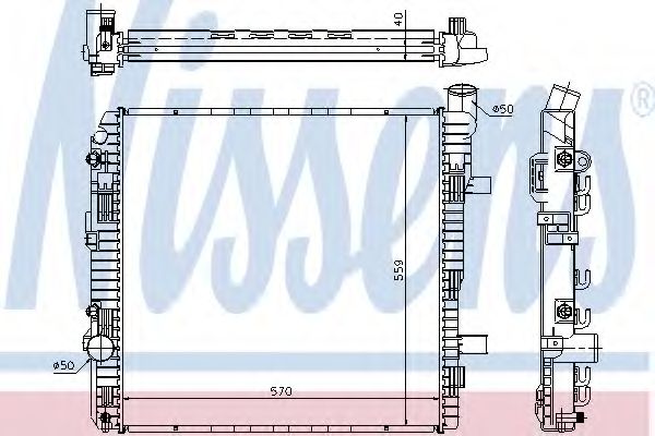 Imagine Radiator, racire motor NISSENS 62625A