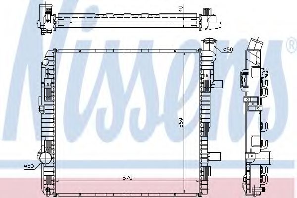 Imagine Radiator, racire motor NISSENS 62626A