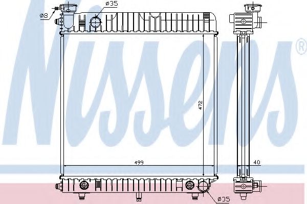 Imagine Radiator, racire motor NISSENS 62632