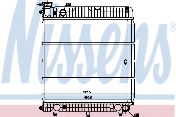 Imagine Radiator, racire motor NISSENS 62635