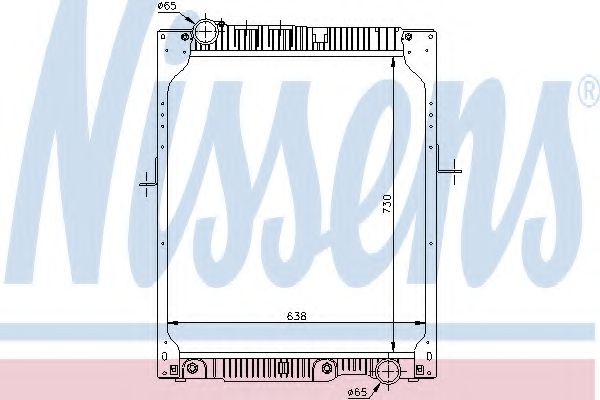 Imagine Radiator, racire motor NISSENS 62643A