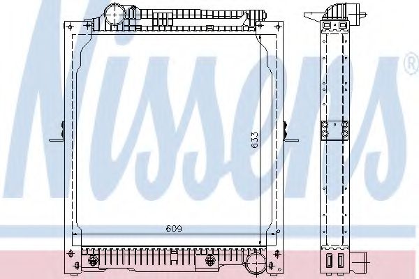 Imagine Radiator, racire motor NISSENS 62647A