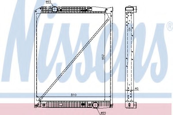 Imagine Radiator, racire motor NISSENS 62649A