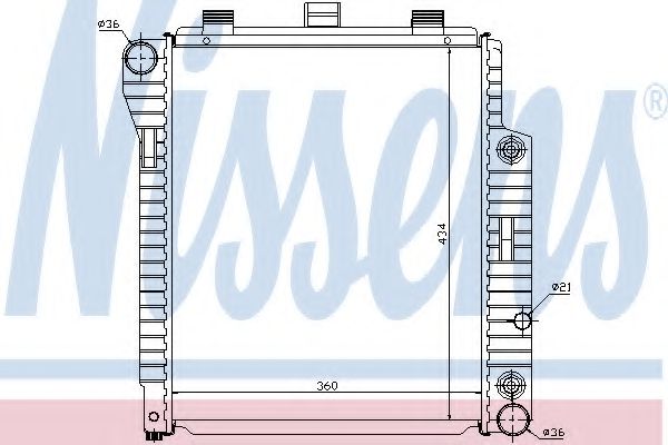 Imagine Radiator, racire motor NISSENS 62654