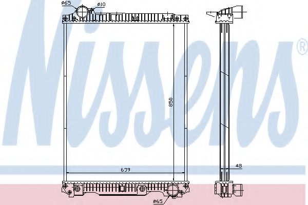 Imagine Radiator, racire motor NISSENS 626570