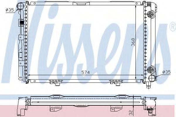 Imagine Radiator, racire motor NISSENS 62670A