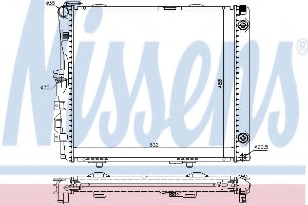 Imagine Radiator, racire motor NISSENS 62683A