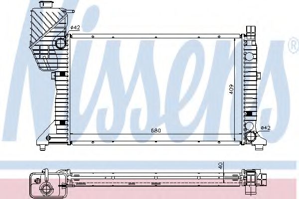 Imagine Radiator, racire motor NISSENS 62685A