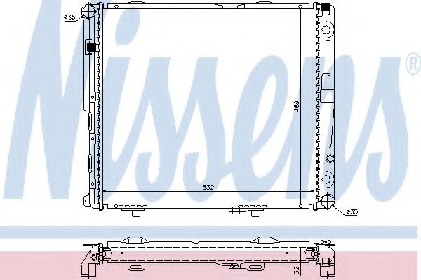 Imagine Radiator, racire motor NISSENS 62693A