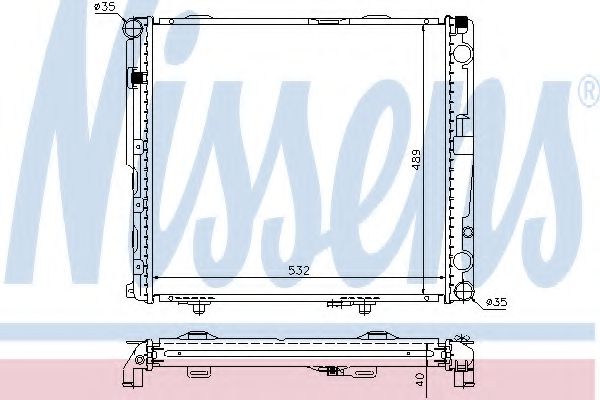 Imagine Radiator, racire motor NISSENS 62697A