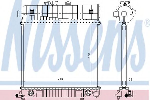 Imagine Radiator, racire motor NISSENS 62708A