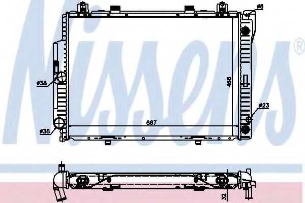 Imagine Radiator, racire motor NISSENS 62713A