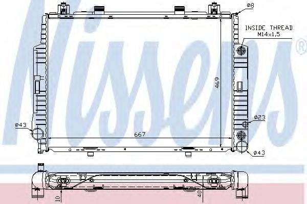 Imagine Radiator, racire motor NISSENS 62716A