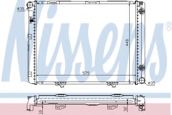 Imagine Radiator, racire motor NISSENS 62722A