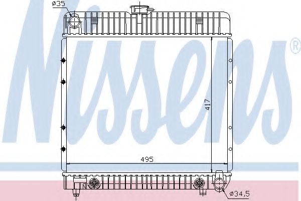 Imagine Radiator, racire motor NISSENS 62740