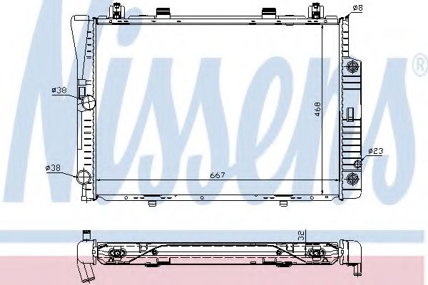 Imagine Radiator, racire motor NISSENS 62746A