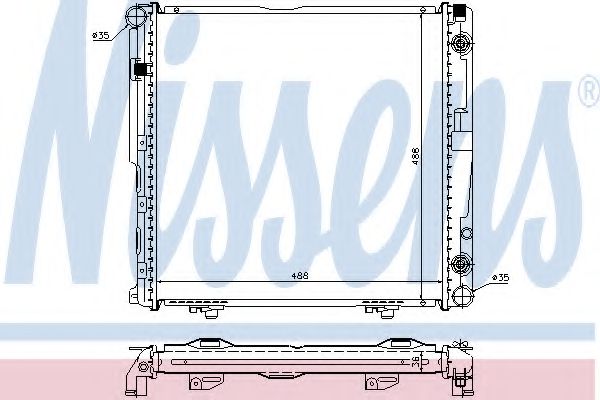 Imagine Radiator, racire motor NISSENS 62751A