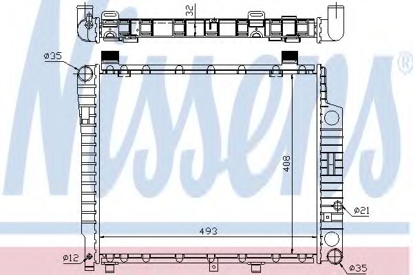 Imagine Radiator, racire motor NISSENS 62754A