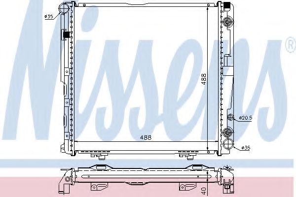 Imagine Radiator, racire motor NISSENS 62763A