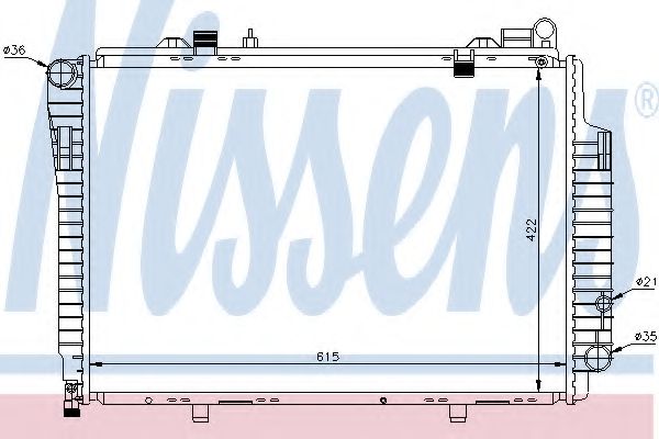 Imagine Radiator, racire motor NISSENS 62765