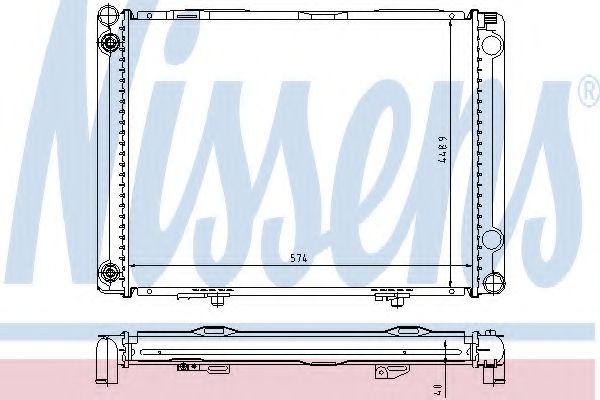 Imagine Radiator, racire motor NISSENS 62766A