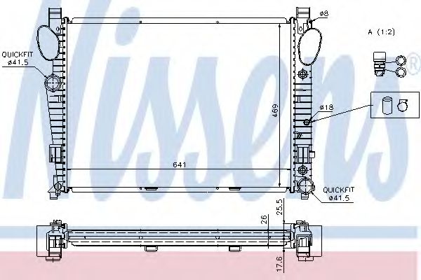 Imagine Radiator, racire motor NISSENS 62774A