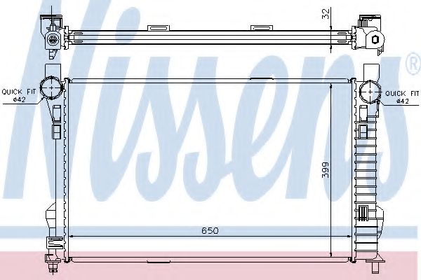 Imagine Radiator, racire motor NISSENS 62784A