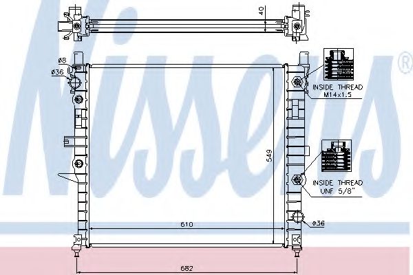 Imagine Radiator, racire motor NISSENS 62788A