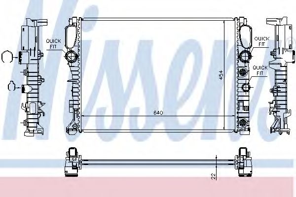 Imagine Radiator, racire motor NISSENS 62792A