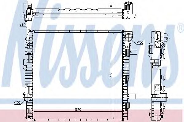 Imagine Radiator, racire motor NISSENS 62794A