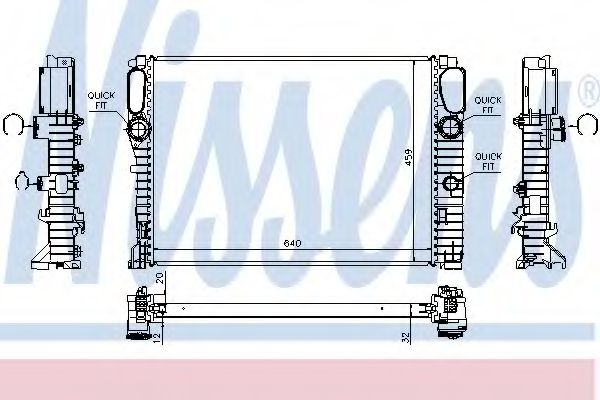 Imagine Radiator, racire motor NISSENS 62797A