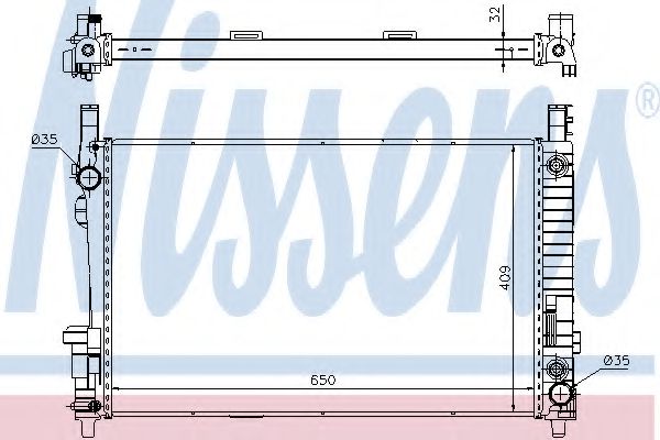 Imagine Radiator, racire motor NISSENS 62799A