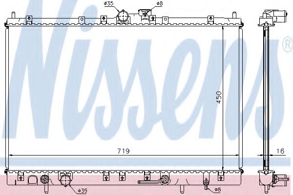 Imagine Radiator, racire motor NISSENS 628031