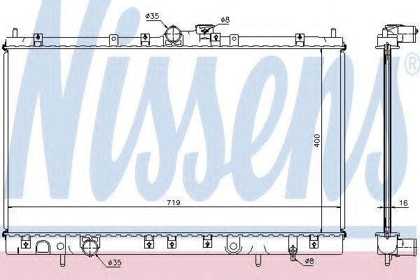 Imagine Radiator, racire motor NISSENS 62804A