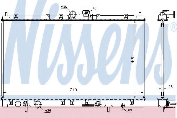 Imagine Radiator, racire motor NISSENS 62805A