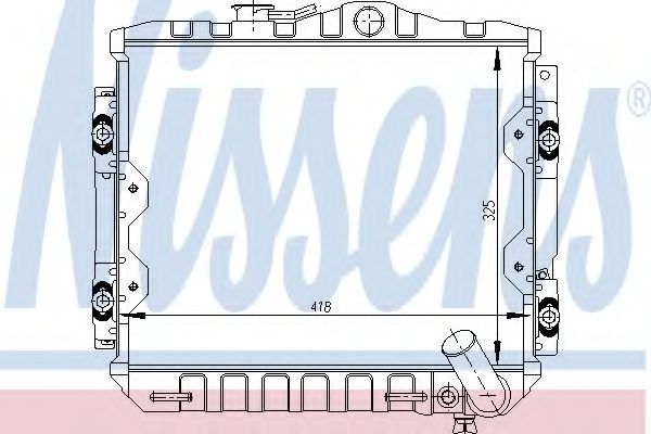 Imagine Radiator, racire motor NISSENS 62824